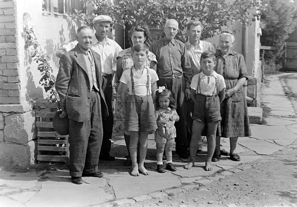 Family snapshot · 1955